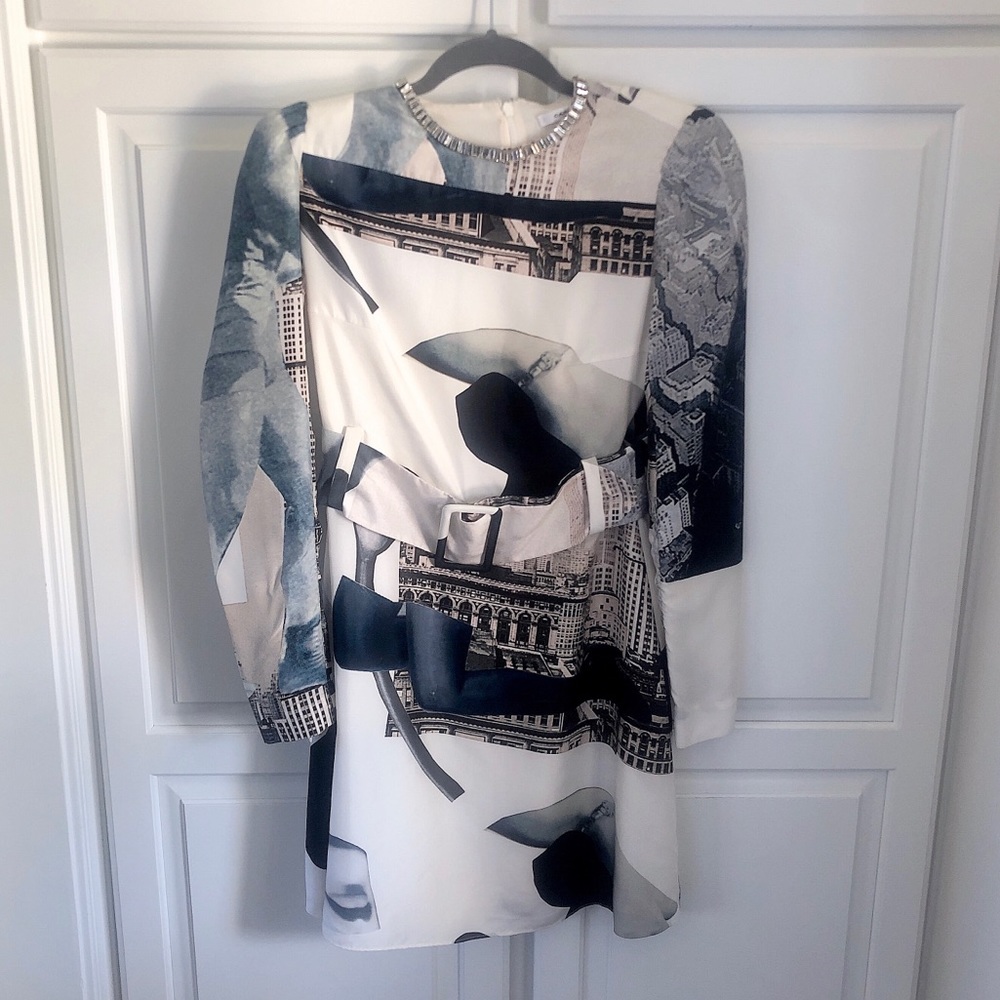 Carven Crystal-Embellished Silk-Habotai Dress - Picture 8 of 8